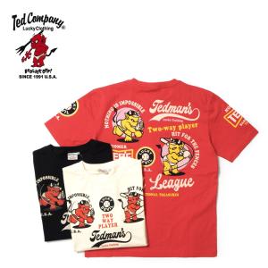 TEDMAN'S テッドマン 半袖 Tシャツ "RED DEVIL BASEBALL" TDSS-563