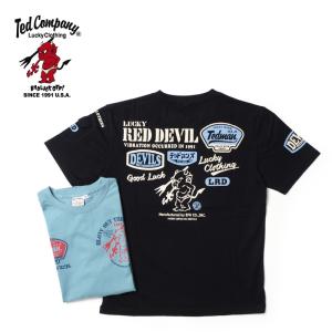 TEDMAN'S テッドマン 半袖 Tシャツ "LUCKY RED DEVIL" TDSS-566｜rogues