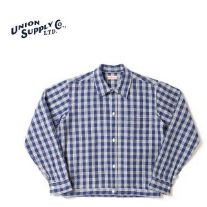 UNION SUPPLY ユニオン・サプライ　長袖シャツ　"UNION SUPPLY PALAKA CHECK SHIRT BLOUSE"　US13487