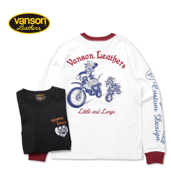 VANSON バンソン 長袖Tシャツ TOM＆JERRY "天竺 長袖Tシャツ" TJV-2605