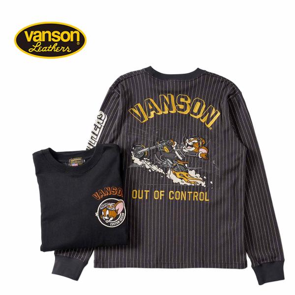 VANSON バンソン 長袖Tシャツ TOM＆JERRY "天竺 長袖Tシャツ" TJV-2607