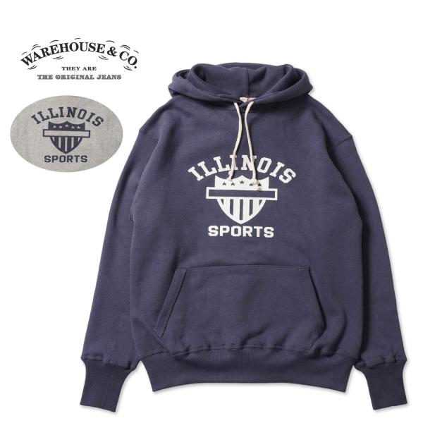 WAREHOUSE ウエアハウス スウェット パーカー  Lot.450  "2本針フード ILLI...