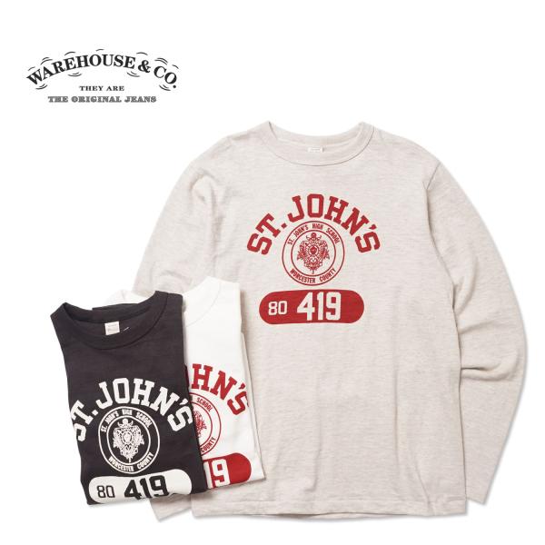 WAREHOUSE ウエアハウス 長袖 Tシャツ Lot 5906 "ST.JOHN’S"  590...