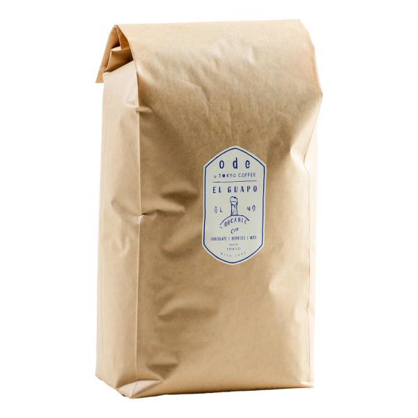 オーガニック コーヒー豆 自家焙煎 El Guapo Blend 1kg JAS認証 中浅煎り