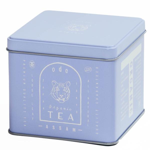 オーガニック 美味しい アッサム 「ode」ルースリーフ 紅茶 可愛い缶 Organic Tea A...