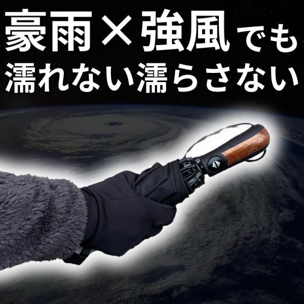 強風対応 逆折りたたみ傘 NURASAN-W 雨に濡れない 風に負けない ヌラサン ワンタッチ 自動...