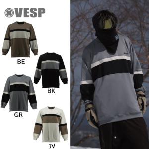 VESP ベスプ VPMS1037 Diamond-shaped Logo Stretch Knit Parka BE