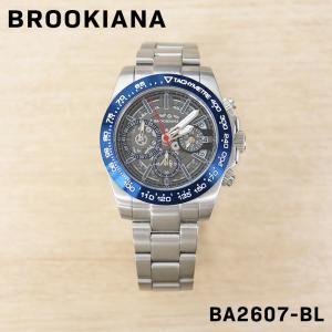 BROOKIANA ブルッキアーナ メンズ 男性 彼氏 アナログ 腕時計 クオーツ ウォッチ BA2607-BL 誕生日 プレゼント ギフト 祝い