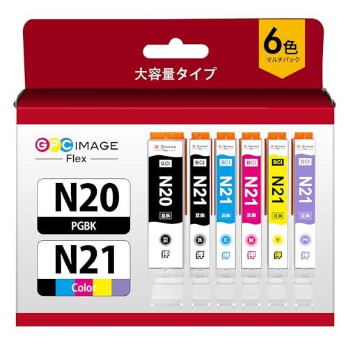 GPC Image Flex XKI-N21(BK/C/M/Y/GY)+N20 6色セット 互換イン...