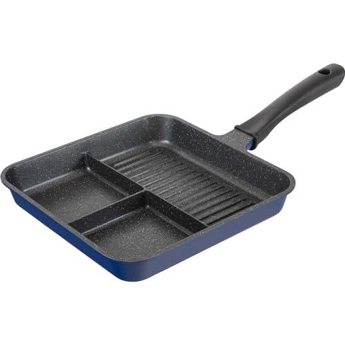 和平フレイズ お弁当 3品同時に調理 仕切りフライパン 24×24cm トリプルパン IH対応 ガス...