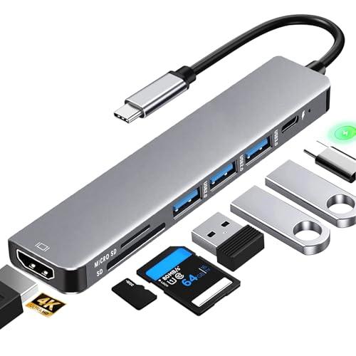 USB ハブ タイプc usbポート 増設 マルチポート 7-in-1 【USB3.0高速データ転送...