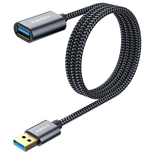 SUNGUY USB 3.0 延長ケーブル 1M USB延長 5Gbps 高速データ転送 Aオス-A...