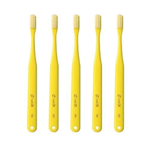 【歯科専用】オーラルケア タフト24 タフト24 S (ソフト) イエロー【10本セット】 キャップ...