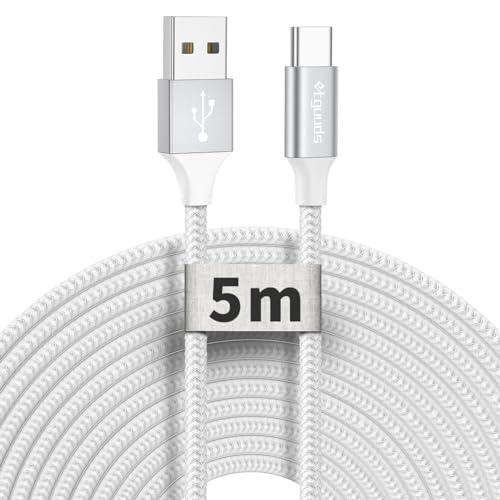 USB Type C ケーブル【5m 白】etguuds タイプc ケーブル 長い USB-C 充電...