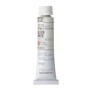 ホルベイン 油絵具 H195 20ml シルバーホワイト 00195