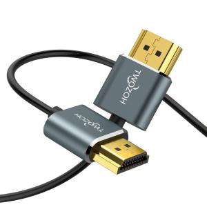 Twozoh HDMIケーブル 柔らか 0.3M HDMIケーブル細線 ハイパースリム HDMI 2.0ケーブル 軽量 4K HDMI短い｜rokorokoshop