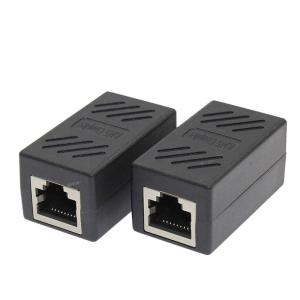 RJ45 LANケーブル用中継コネクタ RJ45 延長 アダプタ コネクタ メス-メス LANケーブル 延長コネクタ ギガビット 対応 8P｜rokorokoshop