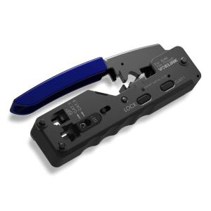 VCELINK GJ671BL RJ45 圧着工具 LANコネクタ かしめペンチ LANケーブル自作 貫通型CAT5/CAT6/CAT7 R｜rokorokoshop