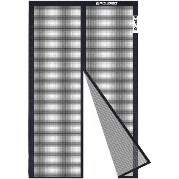 ドア用 玄関網戸 マグネット式 虫コ 玄関 網戸 静音仕様 マグネット開閉式 網戸ドア 網戸 80x...