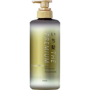 いち髪 THE PREMIUM シャイニーモイスト エクストラダメージケア 導入美容液 in トリートメント ボトル 480g | ヘアケア