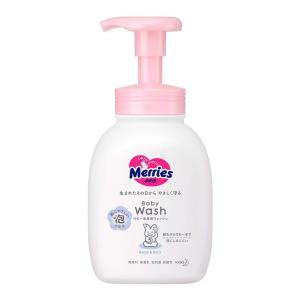 メリーズ ベビー全身泡ウォッシュ 新生児から使える 無香料 (ポンプ付き) ベビーソープ 400ml