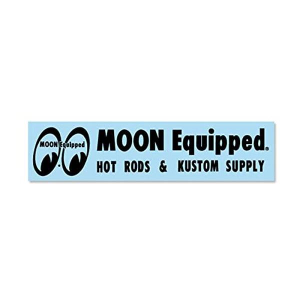 ムーンアイズ(MOONEYES) ステッカー 転写タイプ MOON Equipped Logo ブラ...