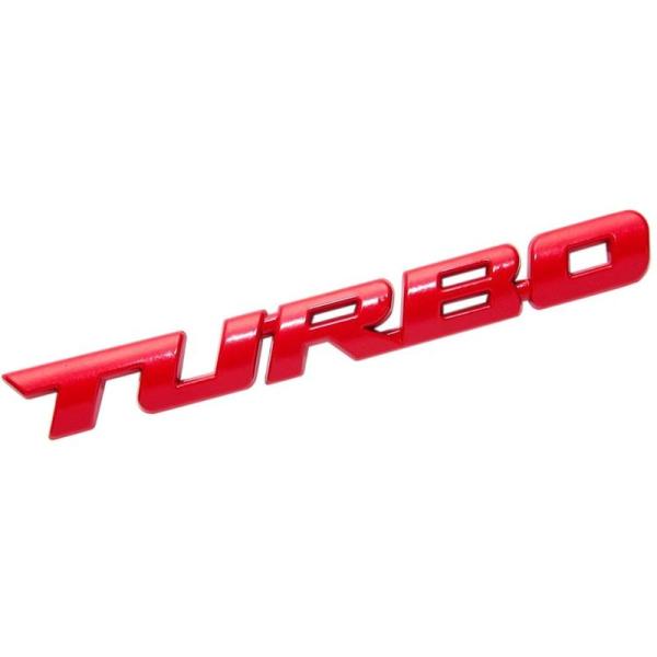 CarOver 3D メタル 汎用 TURBO ステッカー ターボ 車 車用 立体 かっこいい 文字...