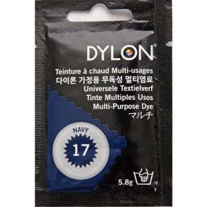 DYLON 衣類・繊維用 染料 ダイロン マルチ 5.8g col. 17 ネイビー DYNMP｜rokorokoshop