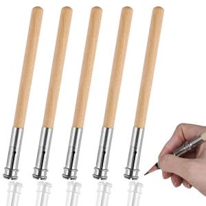 鉛筆延長ホルダー 鉛筆ホルダー 5本セット ワン...の商品画像