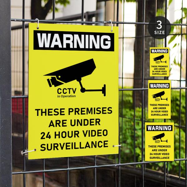 【防犯カメラ作動中】不法投棄 監視カメラ 作動中 監視中 24時間 録画中 屋外 オーダー サイズ選...