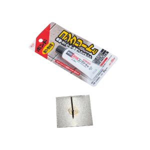 爆買！／タイル表札専用 【ボンド+ステンレス製金具ボルトセット】 基板：選べるS〜Lサイズ ボルト部分長さ約40mm 壁面 コンクリート 玄関 sh-btbd