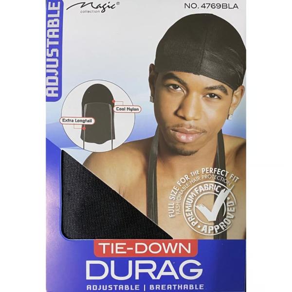 本場USAブランド MAGIC TIEDOWN タイダウン メッシュ ドゥーラグ DURAG 黒 フ...