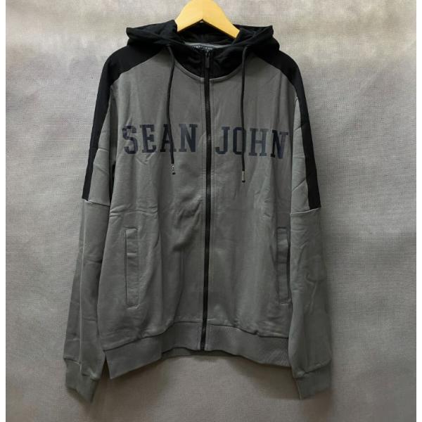 SEANJOHN ショーンジョン ラグラン袖 ジップアップ パーカー パフダディ Hグレー
