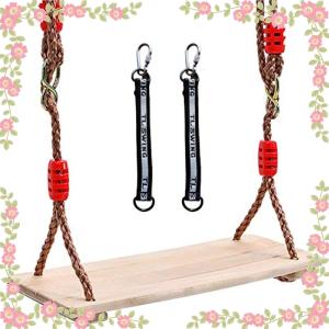 COMINGFIT* 150kgまで荷重木製 どこでも ブランコ 手作り