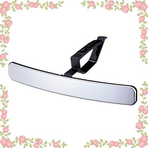 ナポレックス 車用 補助ミラー Broadway バイザーサブミラー 死角防止 ベゼルレスタイプ 角度調整 300*R広角 クリップ取付 汎用 BW-35