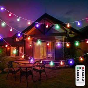 イルミネーションライト led ストリングライト フェアリーライト 電飾led 赤緑青黄色 フルカラー 5m 50球 リモコンと電池ボックス 2WAY