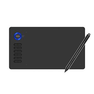 【絵描きペンタブ】 VEIKK A15ペンタブレット（ブルー） 10x6インチ 12個ショートカットキー グローブ付き PC携帯Android6.0対