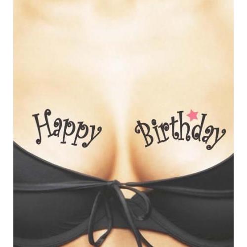 LA直輸入♪ta-ta-too's　TATTOOタトゥーシール2枚セット【HAPPY BIRTHDA...