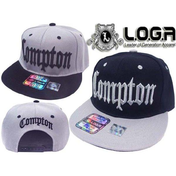LA直輸入♪Compton刺繍ベースボールキャップ 男女兼用