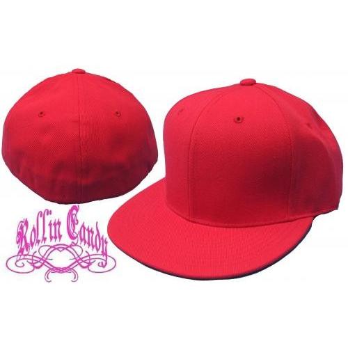 カスタム自在♪無地ベースボールキャップ 【レッド】 ダンサー ダンス 衣装 野球帽 メンズ レディー...