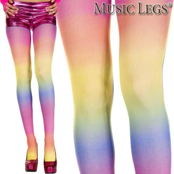 MusicLegs(ミュージックレッグス)レインボーオペークタイツ/ストッキング ML37007 派...