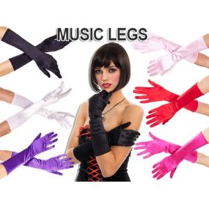 MusicLegs(ミュージックレッグ) ひじ丈 サテングローブ ML426 肘丈 ウェディング パーティー 発表会 ダンス衣装 ダンサー ステージ コスプレ 手袋｜rollincandy