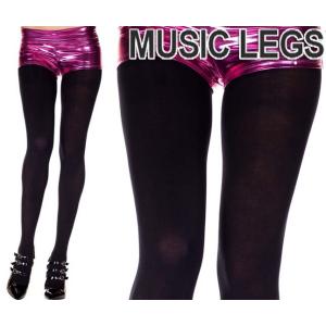 MusicLegs(ミュージックレッグ)マイクロファイバータイツ/ストッキング 2200 ブラック ...