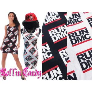 LA直輸入♪RUN-DMCロゴノースリーブワンピースBガール HIPHOP セレブ ダンサー ダンス...