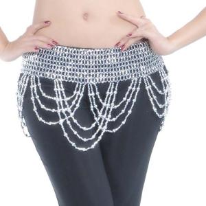 ダンス衣装・ステージ衣装に☆ビーズフリンジ ヒ...の詳細画像4