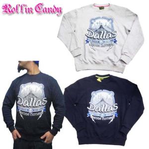 CheddaClothing Dallasトレーナー ネイビー グレー ローライダー ヒップホップ Mサイズ Lサイズ XLサイズ 大きいサイズ ダラス