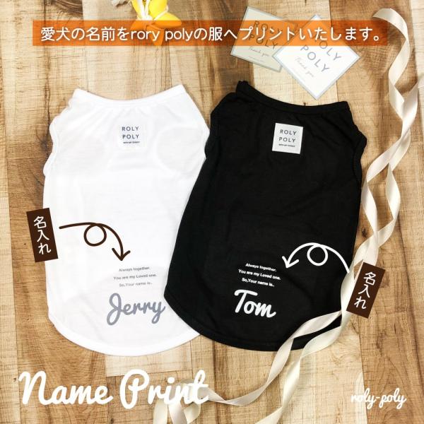 ペット用　名入れTシャツ　犬　猫　ネームプリント オリジナル ギフト 贈り物 プレゼント（RP01）