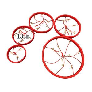 つるし雛用　ちりめんリング ２番 直径１３ｃｍ　赤　TR-600-13RD