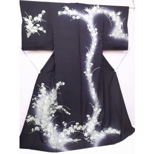 訪問着 手刺繍 正絹 豪華 撫子 菊 フォーマ...の詳細画像2