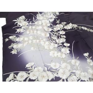 訪問着 手刺繍 正絹 豪華 撫子 菊 フォーマ...の詳細画像3